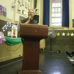 Father Richard Gorman ripped into the city's homeless shelter plan at a hearing las week. (Photo by Alex Kratz)