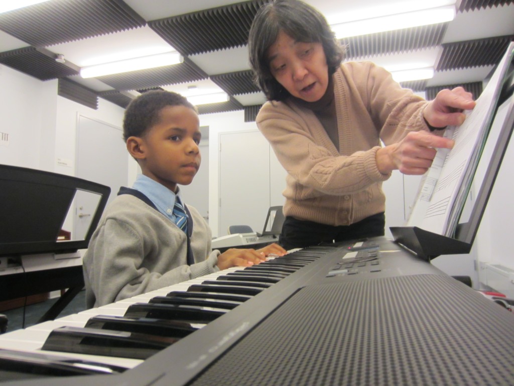 One-on-one music lessons like this one pictured is just what’s happening under the roof of Mind-Builders Creative Arts, which recently moved back to its main headquarters at 3415 Olinville Ave. in Williamsbridge after several years of renovations. The top-to-bottom upgrades was four years in the making for the afterschool program, which holds music, art, dance, and acting classes primarily for teens.