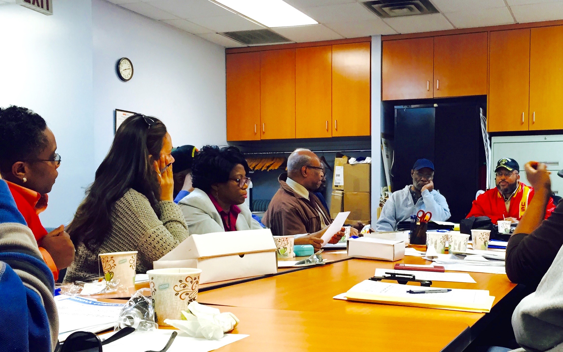 THE FIRST-EVER VETERANS Committee in Community Board 7 convenes. Photo by David Cruz