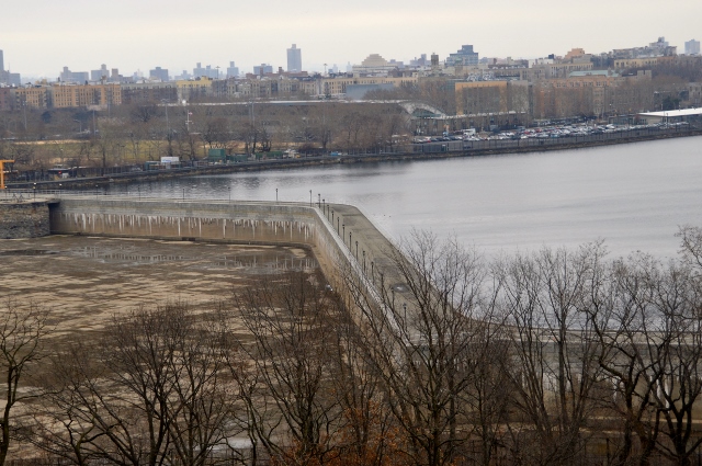 A LOOK AT the inaccessible bridge that dissects Jerome Park Reservoir. 
