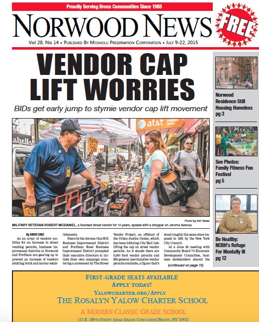 Norwood News Vol. 28 No. 14 Front Page Image