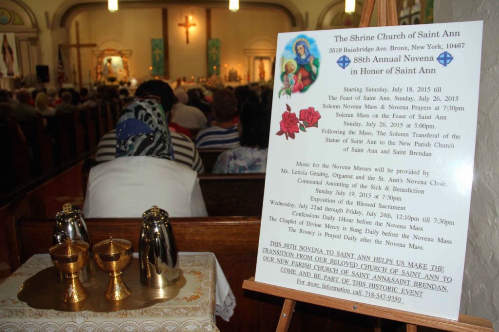 FINAL SERVICES AT Shrine Church of St. Ann's were held July 26, coinciding with the Feast of St. Ann. Photo by David Greene