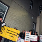 Gates Place Tenants Unveil Anti-MCI Sign, Ratcheting Up Against Landlord