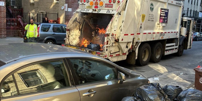 Norwood: Discarded Batteries Cause Garbage Truck Fire