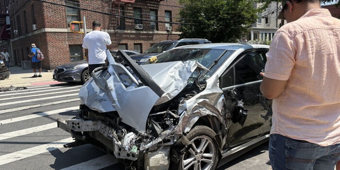 Norwood: At least One Injured in Car Crash at Decatur Ave & E 207th Street